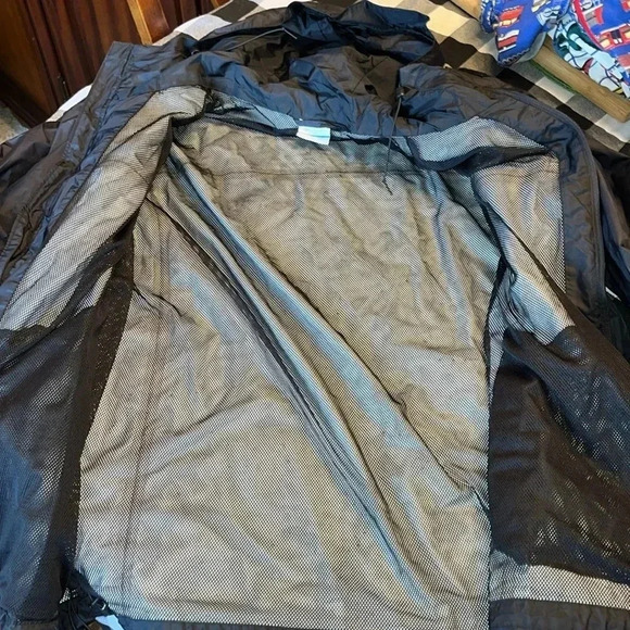 COLUMBIA waterproof jacket Black Large - Picture 4 of 6